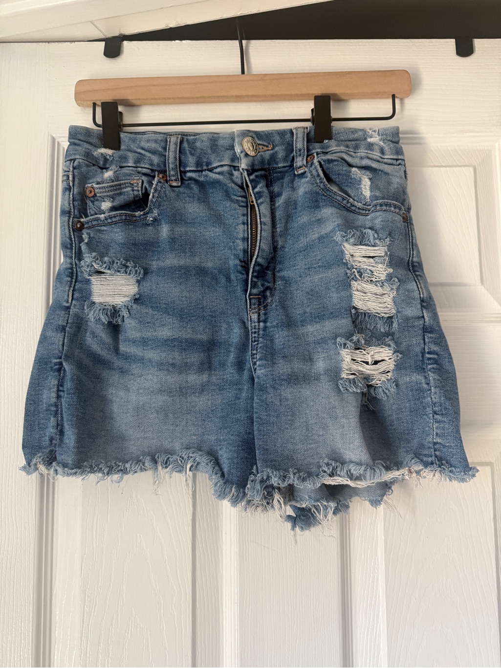 American Eagle Curvy High Rise Shortie Shorts Size 6